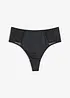 Highwaist String mit Mesh-Einsatz, bonprix