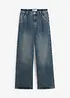 Jean large taille haute, peu extensible, bonprix