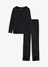 Pyjama mit zarter Spitze, bonprix