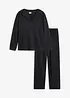 Loungewear Hausanzug aus Strukturjersey, bonprix