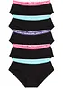Lot de 5 shorties fille en coton, bonprix