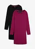 Robes en jersey coton extensible par lot de 2, bonprix