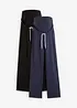 Lot de 2 pantalons de grossesse en matière sweat, bonprix