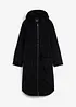 Cord-Mantel mit Teddy-Fleece Kapuze aus reiner Baumwolle, bonprix