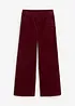 Pantalon en velours côtelé, taille haute élastiquée, bonprix