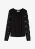 Langarmshirt mit Spitze, bonprix