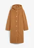 Manteau en sherpa avec capuche et poches, bonprix
