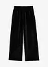 Pantalon ample en velours côtelé jersey, taille extensible, bonprix