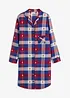 Chemise de nuit tissée avec patte de boutonnage, bonprix