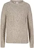 Pull oversize à torsades, bonprix