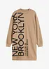 Robe sweat oversize en coton mélangé doux, bonprix