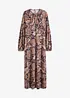 Robe en jersey avec encolure drapée, bonprix