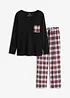 Pyjama avec pantalon en flanelle, bonprix