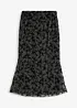 Midi-Rock aus zartem Mesh, bonprix