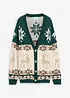 Gilet en maille avec motifs de Noël, bonprix