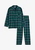 Pyjama aus weichem Flanell mit Knopfleiste und langen Ärmeln, bonprix