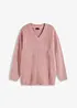 Grobstrick-Pullover mit V-Ausschnitt, bonprix