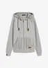 Sweat zippé à capuche avec poches, bonprix