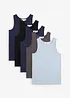 Lot de 5 débardeurs en coton extensible, bonprix