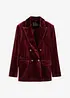 Blazer en velours doux, bonprix