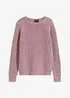 Grobstrickpullover mit Glanzgarn, bonprix