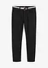 Pantalon stretch Regular Fit avec ceinture, Straight, bonprix