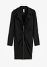 Robe courte en crêpe texturé avec fermeture zippée, bonprix