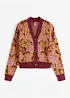 Geblümte Grobstrickjacke, bonprix