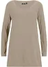 T-shirt manches longues en coton et viscose, bonprix