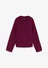 Gerippter Pullover, verkürzt, bonprix