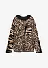 Feinstrickpullover im Leoprint Design, bonprix