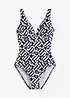 Maillot 1 pièce, effet sculptant léger, bonprix