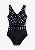 Maillot 1 pièce sculptant, maintien modéré, à fronces, bonprix
