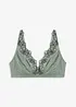 Soutien-gorge brassière triangulaire sans armatures avec effet brillant, bonprix