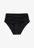 Bas de bikini taille haute sculptant à fronces, maintien léger, bonprix