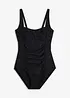 Maillot 1 pièce sculptant style croisé, maintien modéré, bonprix