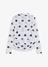 Top manches longues en tulle fin, bonprix