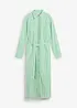 Gestreiftes Blusenkleid mit Bindeband, bonprix