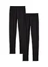 Leggings aus elastischem Bio-Baumwoll-Mix (2er Pack), bonprix