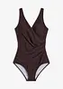 Maillot 1 pièce sculptant, maintien modéré, style portefeuille, bonprix