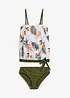 Tankini bandeau multi-positions (ens. 2 pces), bonprix