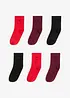 Lot de 6 paires de chaussettes mi-hautes avec accroche-cadeau, bonprix