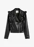 Lederimitat-Jacke mit Volants, bonprix