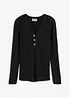 Pull côtelé en viscose mélangée, bonprix