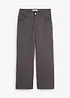 Pantalon en twill de coton élastiqué, bonprix