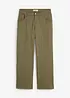 Pantalon en twill de coton élastiqué, bonprix