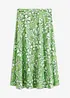 Jupe midi fluide en viscose mélangée, bonprix