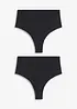 Lot de 2 strings sculptants sans coutures, maintien léger, bonprix