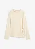 Langarmshirt aus strukturiertem Crêpe, bonprix