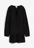 Robe en jersey crêpe texturé, bonprix